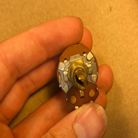 Nouveau Potentiomètre à Tube Nervuré Audio Stéréo Double CTS 500k Vintage 1965 Original en Stock (QTY)