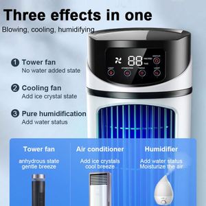3-in-1 Portable Desktop Tower Fan with Humidification & Cooling 6 Speeds Personal Air Cooler for Home Office - Product Image 5