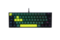 Clavier mécanique compact 60% à touches remplaçables à chaud, 61 touches, touches tricolores, rétroéclairage RVB, programmable, filaire, pour joueurs