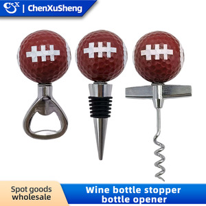 Christmas Bottle Stopper With Opener Plastic Santa Snowman Design Wine Beer Seal Corkscrew Multi Function Gift Decor - Product Image 4