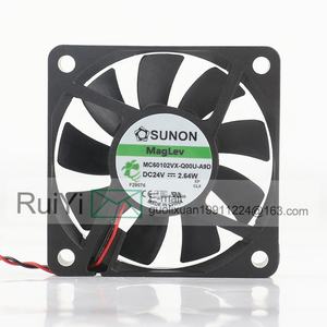 Sunon 5V 12V 48V DC 24V 2,64 W AC EC 6010 60 X60X10MM 6CM Magnetische Federung Leiser Wechsel richter 2-Draht MC60102VX-Q00U-A9D Lüfter - Product Image 2