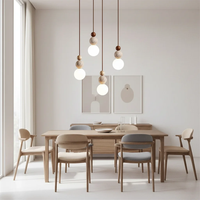 Pendentif en pierre naturelle, tabouret de bar linéaire moderne en travertin, luminaire de plafond intelligent à intensité variable et hauteur réglable pour salle à manger