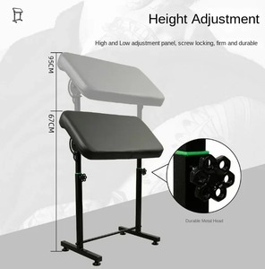 Reposabrazos Ajustable para Tatuajes, Almohadilla de Cuero PU Antideslizante, Reposabrazos para Tatuajes con Altura y Ángulo Ajustables para Estudio de Arte Corporal - Product Image 2