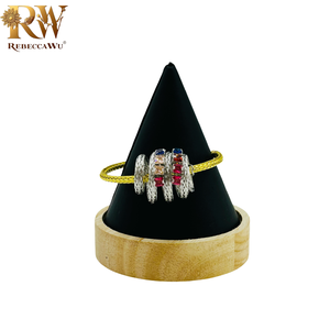 Rebeccawu迪拜珠宝精品套装项链耳环经典复古时尚珠宝耳钉戒指镀金珠宝套装 - Product Image 3