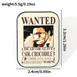 Badge en émail vintage Zoro <span class=keywords><strong>ACE</strong></span> Une pièce voulait broche - Product Image 4