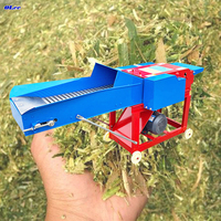 Mini broyeur d'herbe multifonction, hacheuse de maïs pour ensilage, machine à couper la paille pour l'alimentation animale à moteur électrique