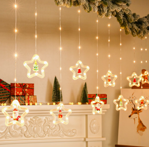Ringförmige LED-Lichterkette IP44 Niederspannung USB für Zuhause Schlafzimmer Fenster Feiertage Party Weihnachtsdekoration - Product Image 3