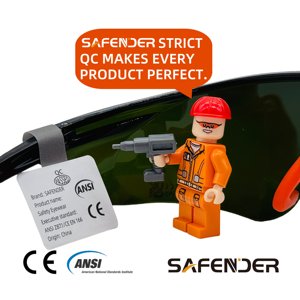 Ansi Z87.1 Anti niebla policarbonato IR Shade5 lentes protección UV gafas de seguridad para soldadura y protección UV IR - Product Image 3