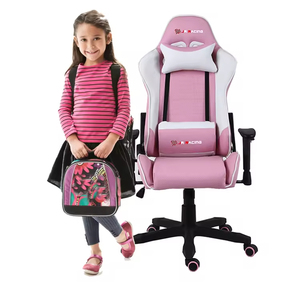 <span class=keywords><strong>Silla</strong></span> <span class=keywords><strong>Gamer</strong></span> <span class=keywords><strong>Infantil</strong></span> Moderna de Color Rosa, <span class=keywords><strong>Silla</strong></span> de Piel Sintética para Niños, <span class=keywords><strong>Silla</strong></span> de PC para Niños - Product Image 2