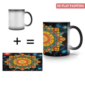 Mug à sublimation 11oz en céramique noire givrée, tasse activée par la chaleur, best-seller des fêtes - Product Image 4