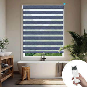 SAMADHI Zebra <b>Window</b> <b>Curtain</b> Electric Motorized <b>Window</b> Blind Shade Rolling <b>Curtains</b> Smart <b>Window</b> Blinds Shades for Home Decor - Product Image 2