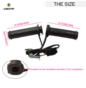 Couvercle de poignée <span class=keywords><strong>chauffante</strong></span> électrique pour système de carrosserie de <span class=keywords><strong>moto</strong></span> adapté à l'installation de guidon de 22mm de diamètre fil chauffant de haute qualité - Product Image 1