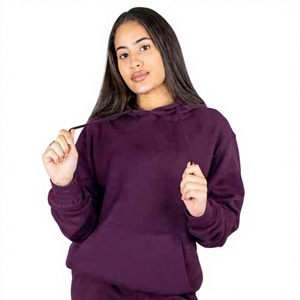 Sudadera Cómoda de Corte Holgado para Mujer, Color Sólido, Sudadera Básica, Fabricante, Proveedor Mayorista, Fábrica, Impresión Personalizada - Product Image 1
