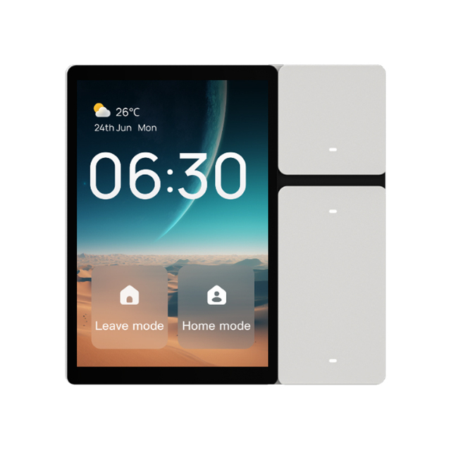 ZK-TPP06 TUYA Smart Central Control Panel Mini Scene Mode Touch Screen 3 Relays Built-in IR Remote Control Alexa Voice