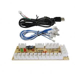 อะไหล่เกมอาร์เคด DIY แบบไม่มีดีเลย์ ขายส่งจากโรงงานโดยตรง คอนโทรลเลอร์เกมและจอยสติ๊ก บอร์ด PCB ตัวเข้ารหัส USB - Product Image 2