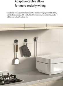 Organizador de Cables Magnético para Escritorio con Clips Ajustables para una Gestión de Cables Ordenada y Eficiente - Product Image 6