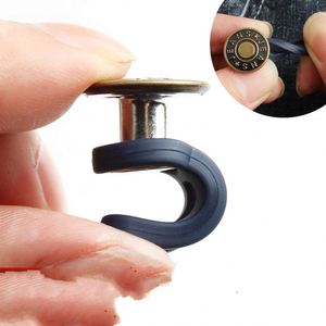 Boutons d'extension rétractables classiques en laiton élastique de 17 mm pour jeans, plusieurs couleurs - Product Image 4
