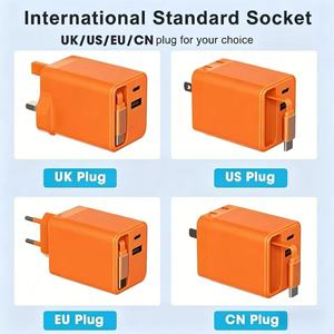 <span class=keywords><strong>Chargeur</strong></span> à câble rétractable PD65W 2C1A, <span class=keywords><strong>chargeur</strong></span> rapide <span class=keywords><strong>avec</strong></span> câble permettant de <span class=keywords><strong>charger</strong></span> simultanément les téléphones mobiles, les ordinateurs et les tablettes - Product Image 1