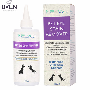 Melao Private Label lavaggio degli occhi dell'animale domestico senza dolore allevia i sintomi di allergia agli occhi rosa cura degli occhi smacchiatore gocce per cani gatti