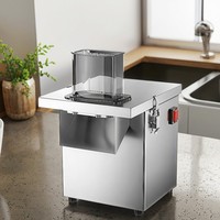 Machine à découper les légumes multifonctionnelle en acier inoxydable, électrique, pour trancher, couper en dés et en bâtonnets les frites, idéale pour les restaurants