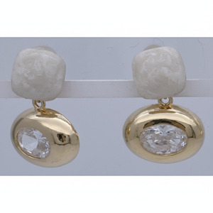 In lega di rame di alta qualità Clip auricolari alla moda con pietre preziose per le donne; Gioielli regolabili per feste e da sposa - Product Image 1