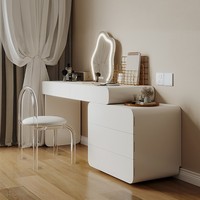 Coiffeuse en bois massif de style américain armoire tout-en-un table de maquillage pour la maison petit appartement chambre à coucher commode minimaliste moderne