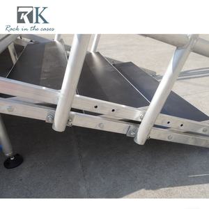 Barrières de sécurité pour scène en aluminium, installation facile, quatre pieds - Product Image 5