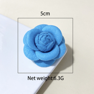 Bros Kain Beraroma Mawar Desainer Grosir 5CM, Korsase Kamelia dengan Bros Fashion Elegan untuk Wanita - Product Image 4