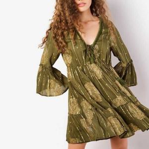 Vestido Mini de Verano OEM para Mujer, Vestido Casual Ajustado con Bordado - Product Image 1