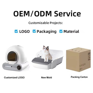2026 Nieuwe Tonepie Ti + M 65L Automatische Kattenbak van Kunststof, Smart APP Besturing, Semi-gesloten Zelfreinigende Kattenbak <span class=keywords><strong>OEM</strong></span> - Product Image 3