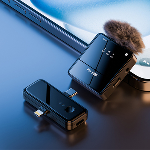 Giảm tiếng ồn Lavalier ngưng <span class=keywords><strong>Microphone</strong></span> xách tay chuyên nghiệp <span class=keywords><strong>Microphone</strong></span> cho cuộc phỏng vấn video ngắn - Product Image 4