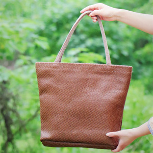 Rattan Tote <b>Bag</b> <b>Large</b> Brown Straw Bohemian Style Women's <b>Beach</b> <b>Bag</b> - Product Image 3