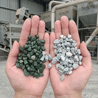 Poudre de pierre de zéolite clinoptilolite verte 1-2 cm, 100 % naturelle, pour traitement de l'eau, marque Jinshi, prix usine Hebei