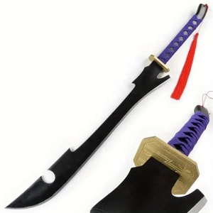 Accessoires de cosplay de dessin animé de 84 cm, accessoires de cosplay <span class=keywords><strong>Bleach</strong></span> Katens Kyokotsu, artisanat en bois, <span class=keywords><strong>katana</strong></span> d'anime - Product Image 1