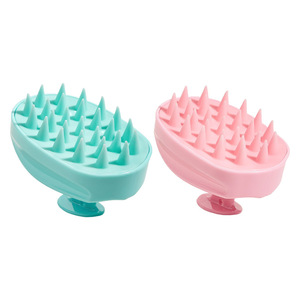 Wanmei Silicone Scalp Massage Brush Hair Washing Tool Shampoo Comb Unisex <b>Head</b> <b>Scratcher</b> - Product Image 5
