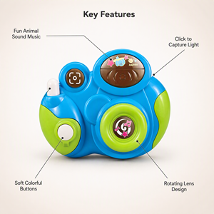 Giocattolo Educativo per <span class=keywords><strong>Bambini</strong></span> con Fotocamera Simulata in Plastica, Luci e Musica per Neonati e <span class=keywords><strong>Bambini</strong></span> fino a <span class=keywords><strong>3</strong></span> <span class=keywords><strong>Anni</strong></span> - Product Image 3