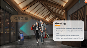 Chine <span class=keywords><strong>robot</strong></span> intelligent d'affichage publicitaire de haute technologie guidant le <span class=keywords><strong>robot</strong></span> de réception humanoïde AI pour le centre commercial d'hôtel de restaurant KTVT - Product Image 2