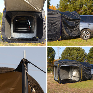 Su Geçirmez Çift Katmanlı Dört Mevsim Katlanabilir Kolay Kurulumlu Araba Bagaj Çadırı Kampçılık Yürüyüş SUV/Jeep Uyumlu 1000-1500mm - Product Image 5