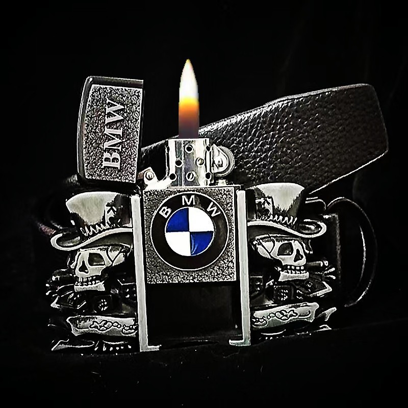 Briquet à kérosène BMW, ceinture noire - 110 cm