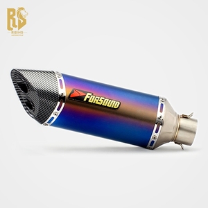 RS Tubo de Escape de Fibra de Carbono para Motocicleta con Salida Doble para Modelos <span class=keywords><strong>CBR</strong></span> 500 800NK T 700 752S <span class=keywords><strong>500F</strong></span> - Product Image 4
