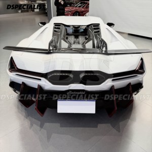 Kit carrosserie complet en fibre de carbone sèche style <span class=keywords><strong>DK</strong></span> pour Lamborghini Revuelto : Lame avant, jupes latérales, diffuseur arrière, aileron arrière, capot moteur - Product Image 4