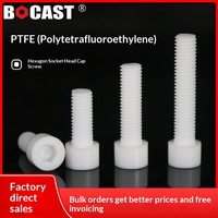 Vis à tête hexagonale ronde en PTFE pour boulon en fluorocarbone