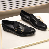 OEM ODM Chaussures habillées tendance en cuir verni Oxfords pour hommes Mocassins Bloc de travail Chaussures de bureau Fabricant en gros