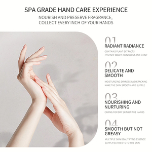 Оптовая продажа портативного крема для рук с натуральными фруктовыми и растительными ингредиентами, отбеливающего и увлажняющего. - Product Image 5