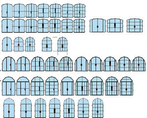 Puerta Francesa de Acero con Doble Acristalamiento y Aislamiento Térmico WLS de 72*96 Pulgadas, Puertas de Entrada Frontales para Apartamento - Product Image 4