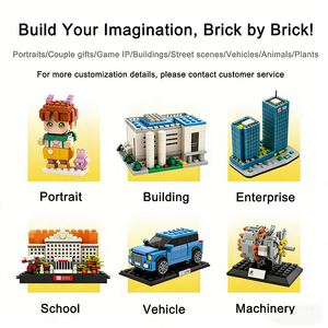 Bloques de Construcción de Coches Mini Personalizados con Servicios de Bricolaje, Plástico ABS, Juguete Educativo - Product Image 5