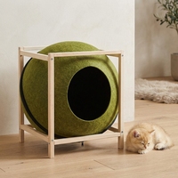 Nichoir pour animaux de compagnie en feutre fait main de qualité supérieure, écologique, en laine, pour l'intérieur, chaud et confortable