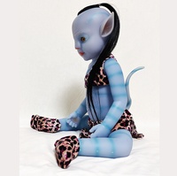 R & B-poupée réaliste Reborn en Silicone, jouet à cheveux courts, Alien, Avatar, Real Baby Dolls, Reborn, 22 pouces