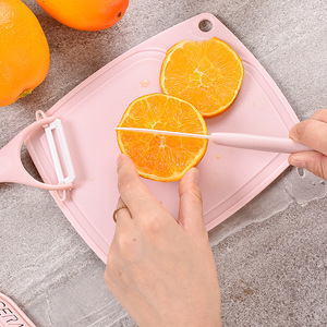 Ensemble de couteaux en céramique 3 pièces avec planche à découper et éplucheur pour la cuisine, fabriqué à Chaozhou - Product Image 1