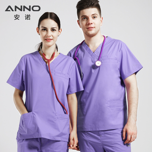 2024 uno scrub ospedaliero Unisex comode divise chirurgiche stampate in Spandex manica corta abiti da <span class=keywords><strong>infermiera</strong></span> modello OEM - Product Image 3
